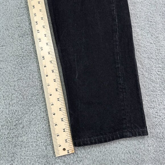 Vintage Levis 550 Jeans Mens 36x36 Black Relaxed Fit Leg Tapered 90s Denim Usa - Picture 12 of 14